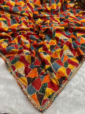 Nayerang Art Silk Printed Women Dupatta
