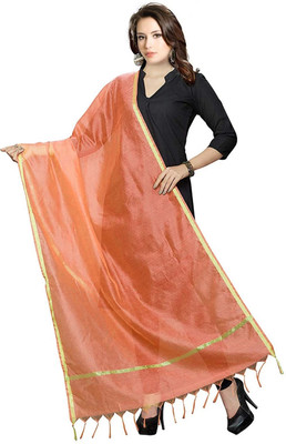 Shri Ram Creations Cotton Silk Solid Women Dupatta