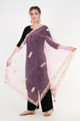 KARTHAV FASHION Net Self Design Women Dupatta