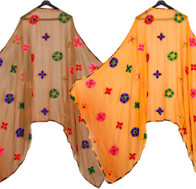 Kemza Chiffon Embroidered Women Dupatta