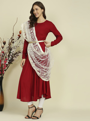 DUPATTA BAZAAR Net Embroidered Women Dupatta