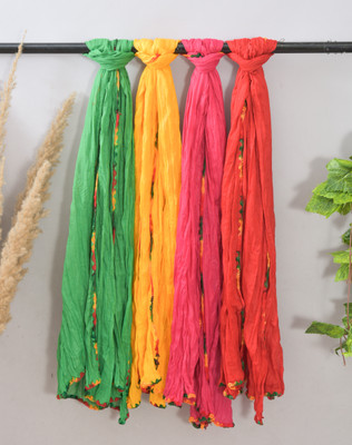 Nakoda Creation Pure Cotton Solid Women Dupatta