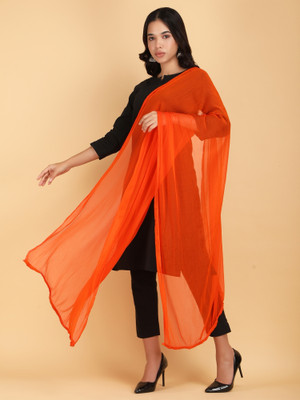 LIVVIE Chiffon Solid Women Dupatta