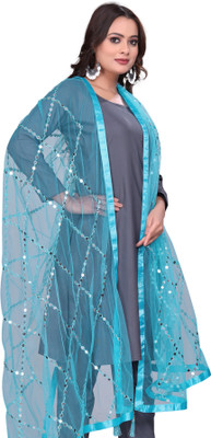 Sekmany Net Embroidered Women Dupatta