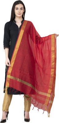 A R SILK Poly Chanderi Self Design Women Dupatta