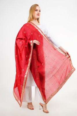 Way2Like Art Silk Embroidered Women Dupatta