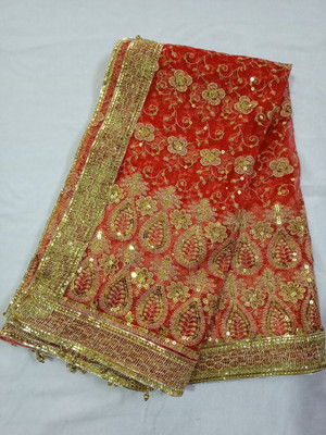 ASHA CHUNRI HOUSE Net Embroidered Women Dupatta