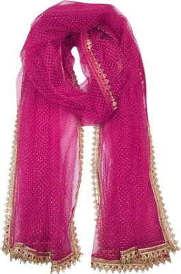 Navti Creations Net Embellished Men Dupatta