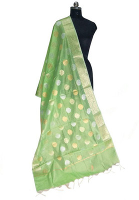 The SDF India Cotton Silk Woven Women Dupatta
