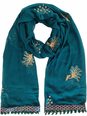 YOUTHQUAKE Chiffon Embroidered Women Dupatta