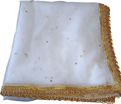 matching mart Net Self Design Women Dupatta