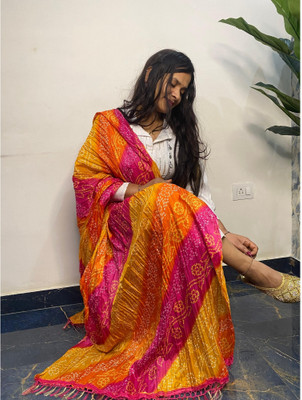 MSSLECTIONS Art Silk Solid Women Dupatta