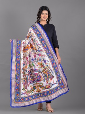 Apratim Pure Cotton Embroidered Women Dupatta