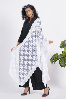 Trendz Hack Net Self Design Women Dupatta