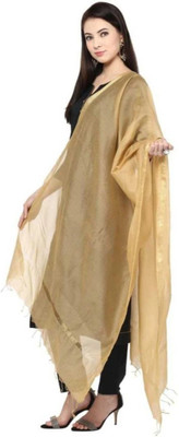 DRAXSTARS Cotton Silk Solid Women Dupatta
