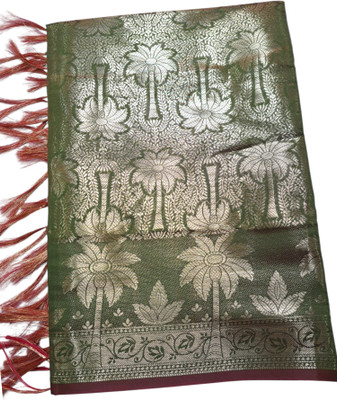AZ Silk Silk Blend Self Design Women Dupatta