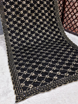 kinjhit Fashion Velvet Embroidered Women Dupatta