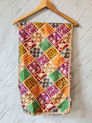 Saanchi Enterprise Silk Blend Printed Women Dupatta