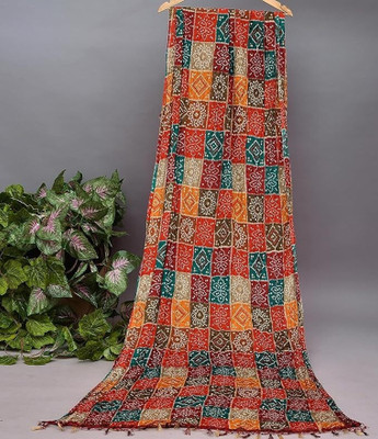 pk hub Chiffon Self Design, Printed Women Dupatta