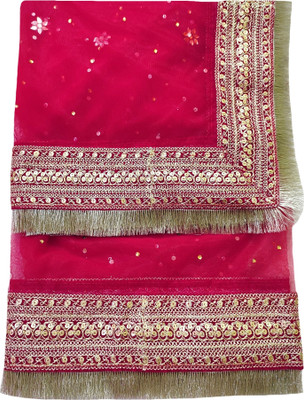 Navti Creations Net Embroidered Women Dupatta