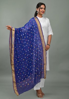 Apratim Pure Cotton Hand Painted Women Dupatta