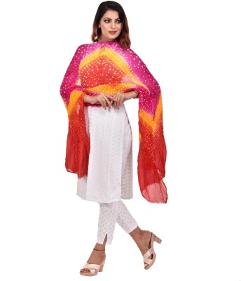 ufashion Silk Blend Printed Women Dupatta