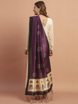 AKSHADEEP Art Silk Printed Women Dupatta