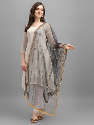 DEVANGI Net Embellished Women Dupatta