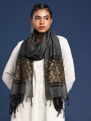 Taavi Silk Blend Self Design Women Dupatta