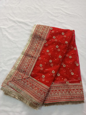 ASHA CHUNRI HOUSE Net Embroidered Women Dupatta
