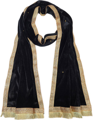 Navti Creations Velvet Embellished Men Dupatta