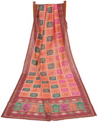 MUMMOFORFASHIONABLEFABRIC Kota Doria Printed Women Dupatta