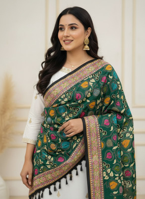 KIONA FAB Cotton Silk Printed Women Dupatta