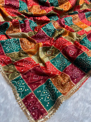 Nayerang Art Silk Printed Women Dupatta