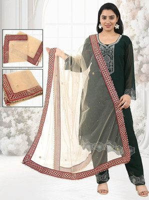 zaie Net Embroidered Women Dupatta