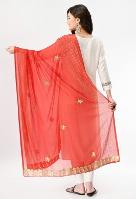 A R SILK DUPATTA HUB Chiffon Self Design Women Dupatta