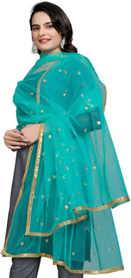 Sekmany Net Embroidered Women Dupatta