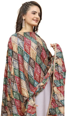 MAAN IMPEX Art Silk Printed Women Dupatta
