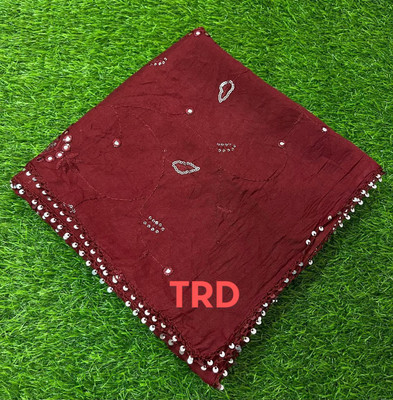 TRD SALES Cotton Silk Embroidered Women Dupatta
