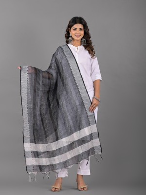 Apratim Cotton Blend Printed Women Dupatta