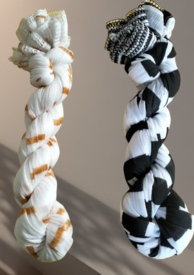 RoundX Lycra Blend Printed Women Dupatta