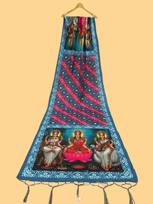 Bloviate Silk Blend Printed Women Dupatta