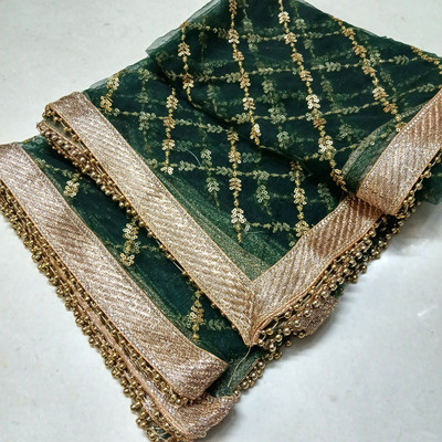 kamya fashion Net Embroidered Women Dupatta