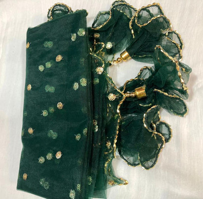 CLOTHVERSE Net Embroidered Women Dupatta
