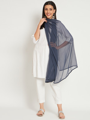 Soft Colors Chiffon Solid Women Dupatta