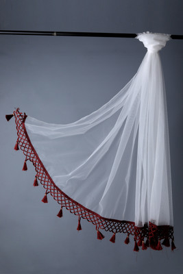 MARUTI KRUPA ENTERPRISE Net Solid Women Dupatta