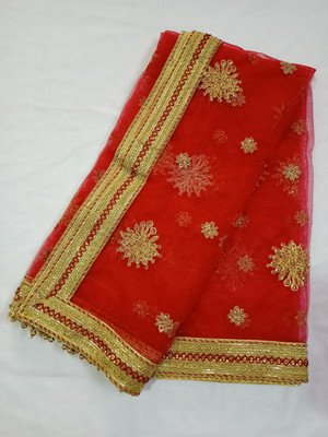 ASHA CHUNRI HOUSE Net Embroidered Women Dupatta