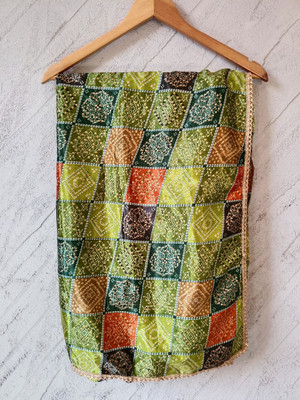 Saanchi Enterprise Silk Blend Printed Women Dupatta