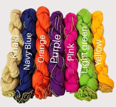 Kuhika Cotton Blend Solid Women Dupatta