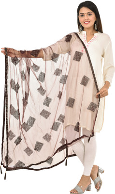 YOUTHQUAKE Net Embroidered Women Dupatta